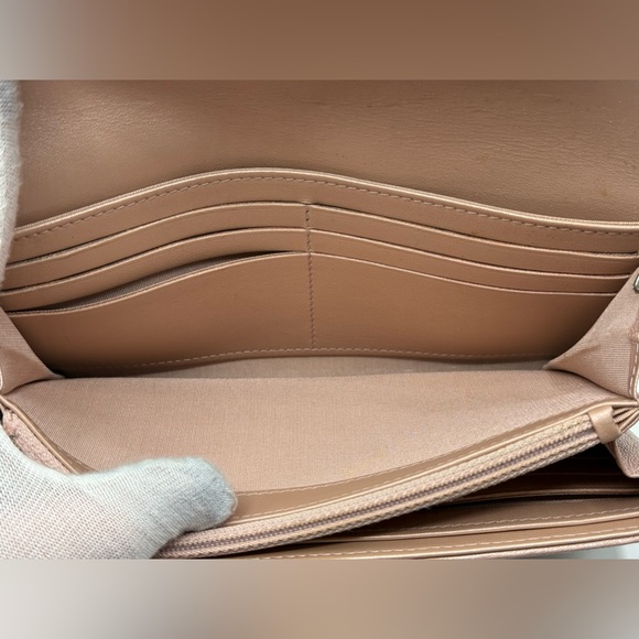 Authentic Chanel Camellia Leather Wallet on Unbranded Added Chain - Picture 7 of 13